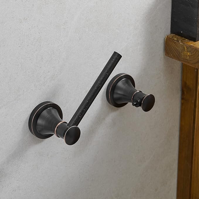 Hoimpro Wall Mounted Rustproof Toilet Tissue Paper Holder Bathroom Accessories - Image 6
