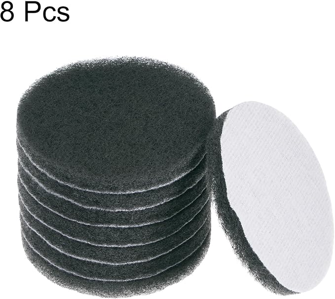 HARFINGTON 8pcs Drill Power Brush 4 Inch Tile Scrubber Scouring Pads 1500 Grit - Image 6