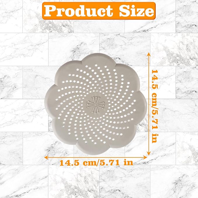 5 Pack Hair Catcher Shower Drain - Image 2