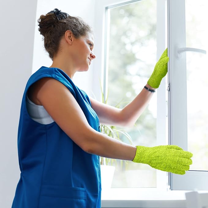 Patelai 3 Pairs Microfiber Plant Dusting Gloves Leaf Cleaning Gloves - Image 4
