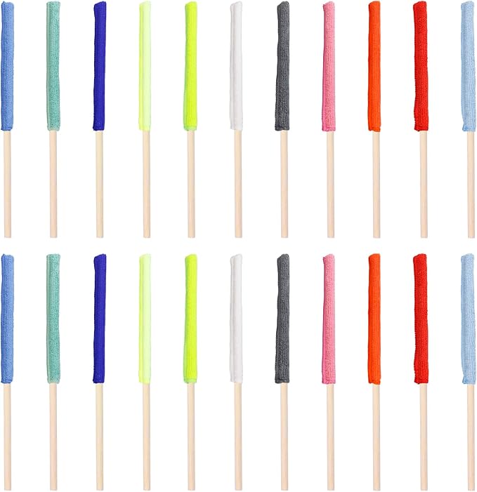 22 PCS Microfiber Detail Duster Sticks, Mini Duster Crevice Cleaning Tool by Unknown