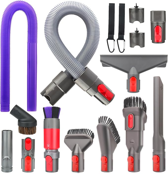 Attachment Kits for Dyson Vacuum Cleaner, Crevice Tool, Dryer Lint Vac by FullcleanHome