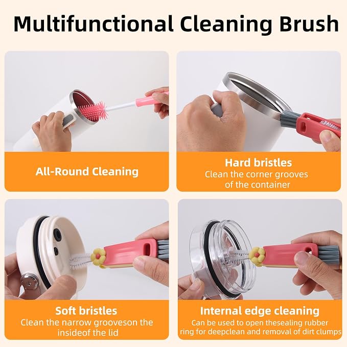 3 Pack Cleaner Brush Kit for Stanley, Bottle Cleaner Brush Set - Image 3