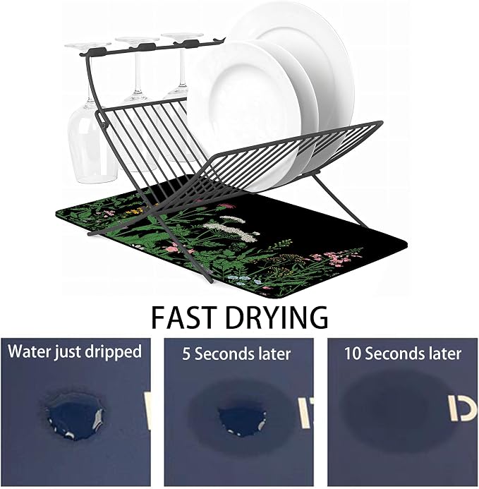Dish Drying Mat for Multiple Usage. Super Absorbent, Easy clean, Quick dry - Image 3