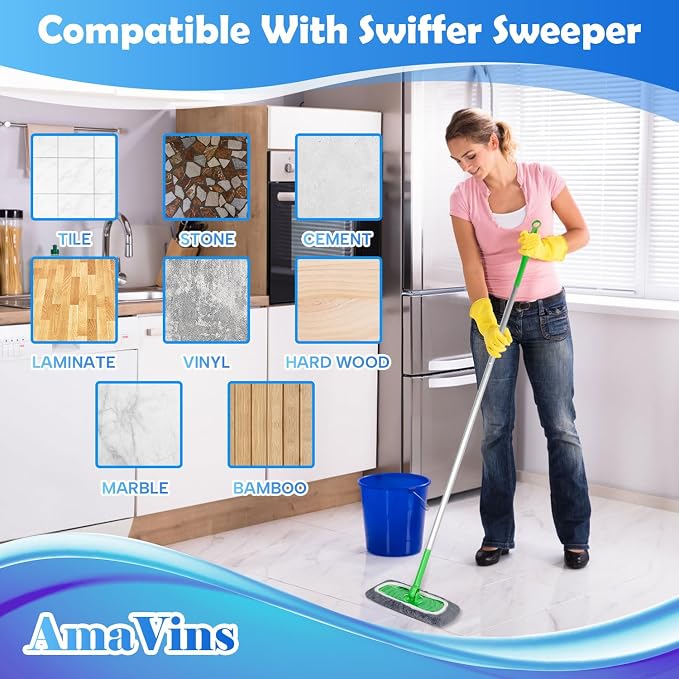 5 Pack Reusable Microfiber Mop Pads Compatible - Image 7