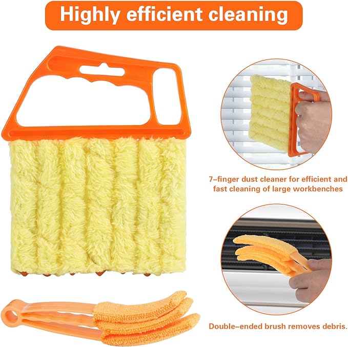 4Pcs Window Venetian Blind Cleaner Duster Tool, Feather Blind Duster - Image 4
