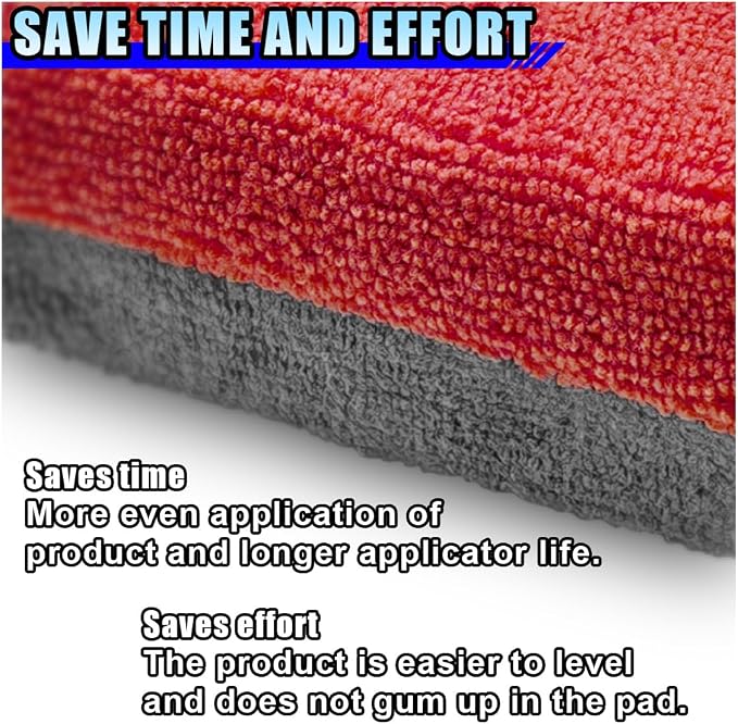 12PCS Ceramic Coating Applicator Sponge, 4.13'' x 1.84'' Microfiber Car - Image 4