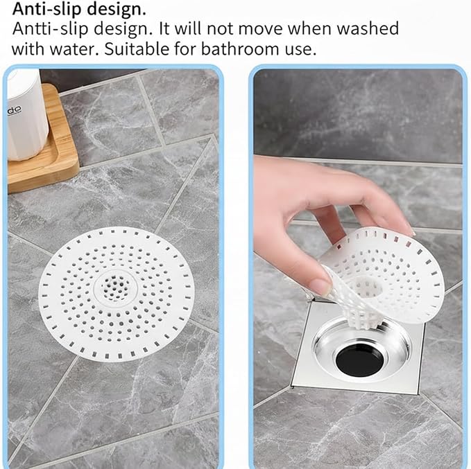 Shower Drain Hair Catcher, Premium Silicone Drain Protector & Shower Drain Cover - Image 5