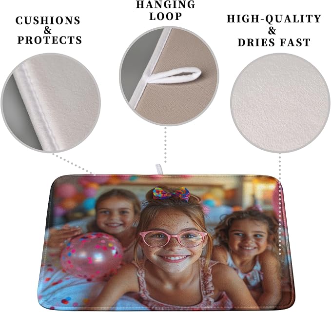 Customized Microfiber Fabric Dish Drying Mat - Image 3