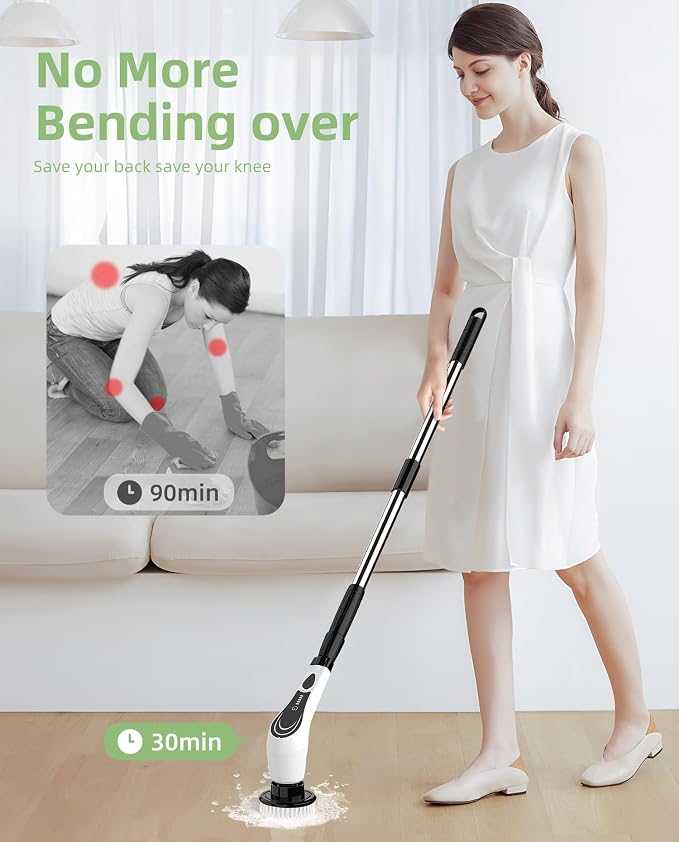 Electric Spin Scrubber, Cordless Power Scrubber - Image 3