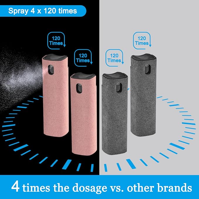 walrfid 4Pcs Car Screen Cleaner, Computer Screen Cleaner Spray and Wipe - Image 6