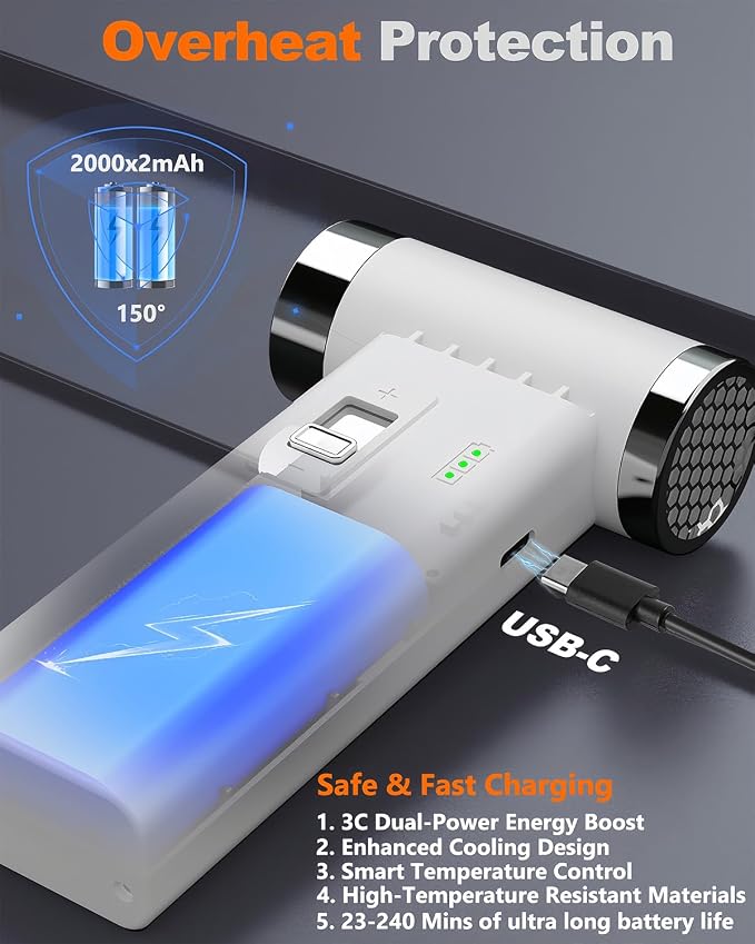 Compressed Air Duster – 110, 000 RPM Super Power Cordless FT03 Electric Blower - Image 5