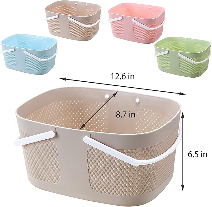 Shower Caddy Basket, Portable Large Capacity Thickened Plastic Organizer - Image 5