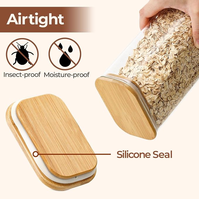 ComSaf 2 Qt Rectangle Glass Storage Containers - Image 7