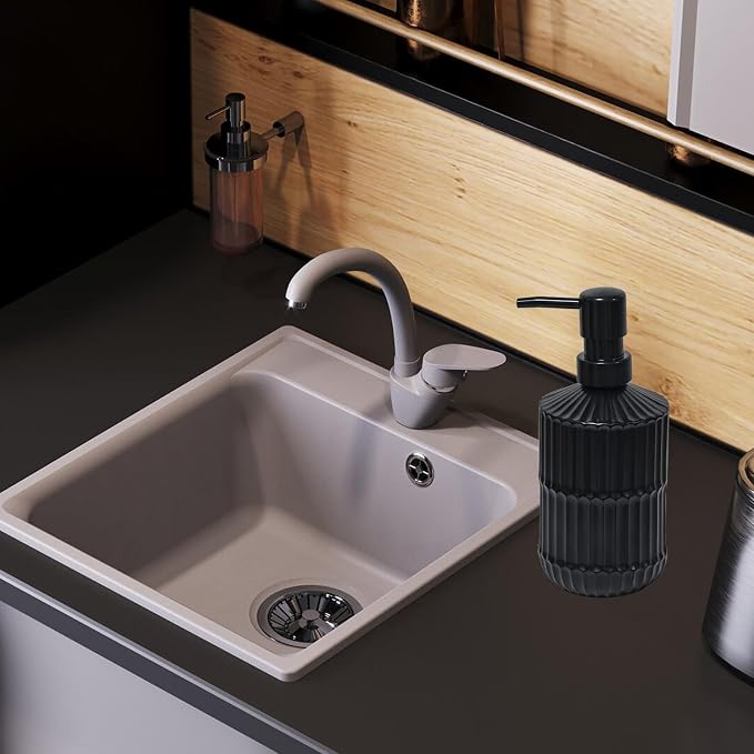 Black Glass Soap Dispenser - Image 6