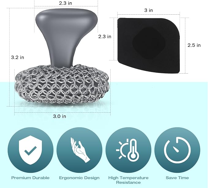 Cast Iron Scrubber, Cast Iron Cleaner - Image 4