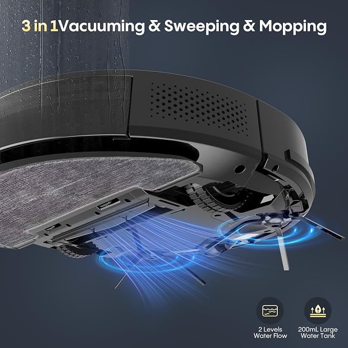 Bagotte Robot Vacuum and Mop Combo, 3 in 1 Vacuum Robot - Image 4