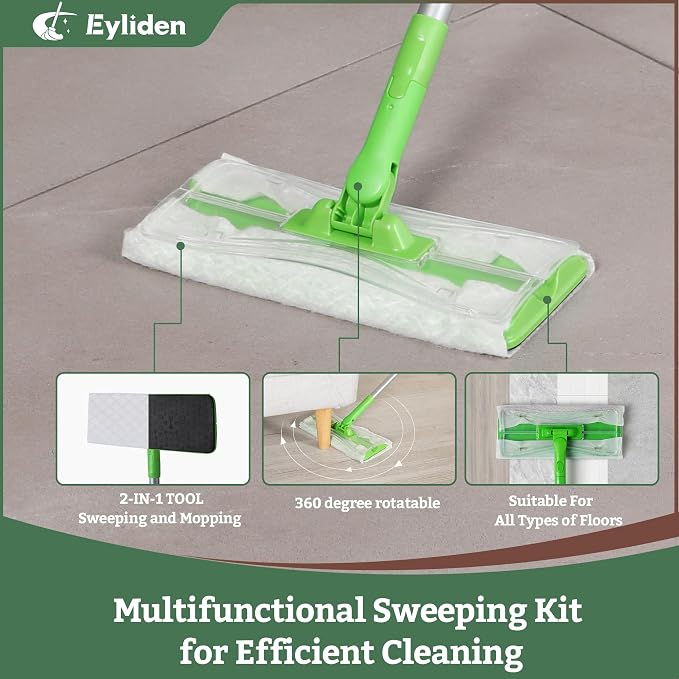 Eyliden Sweeper Mop with 36 Refills - Image 4