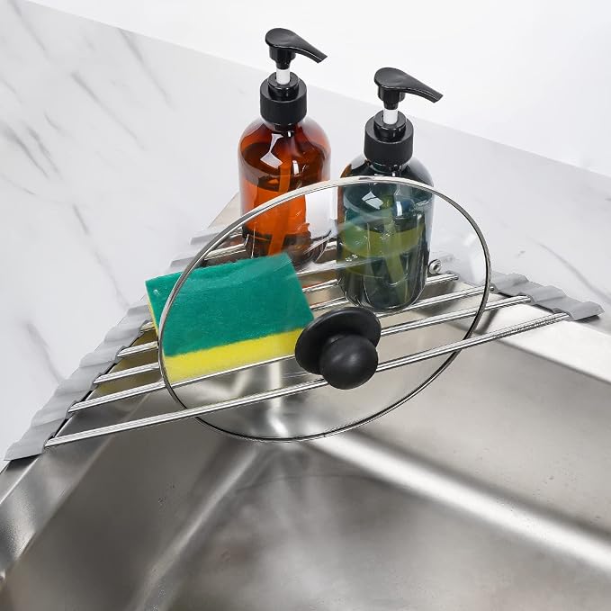 Tomorotec Triangle Roll-Up Dish Drying Rack - Image 9