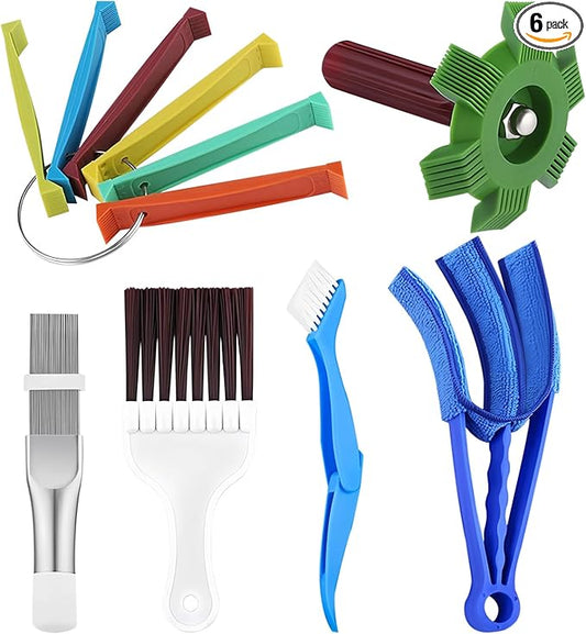 6 Pcs Radiator Comb Tool Set, Air Conditioner Repair Cleaner Kit by Huakaile
