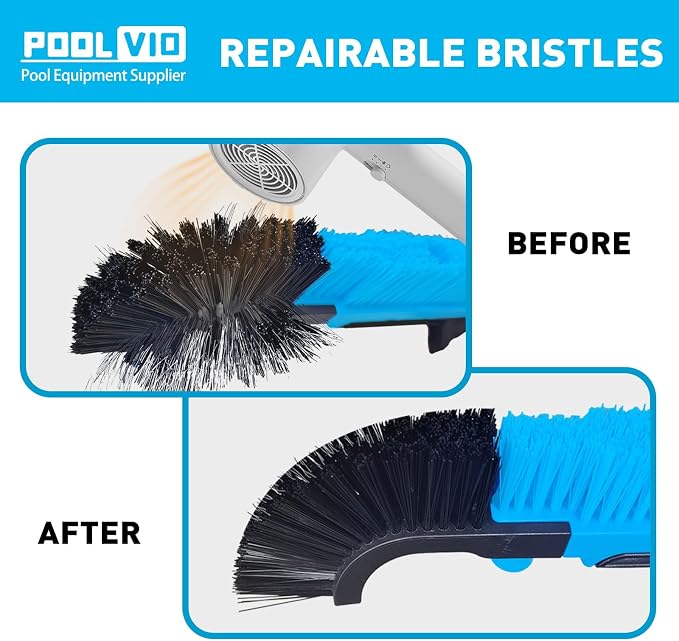 Poolvio 22" Extra-Wide Pool Brush Head, Heavy-Duty Pool Scrubber Brush - Image 5
