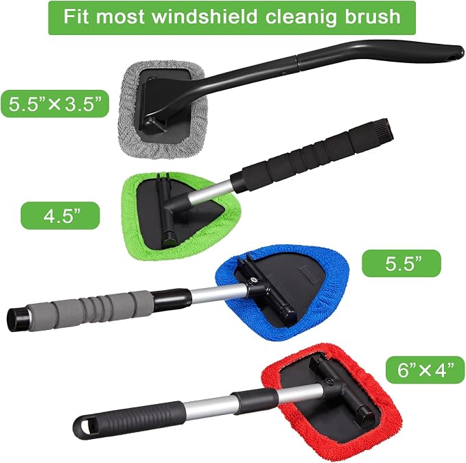Tallew 20 Pack Windshield Cleaner Microfiber Pads Fit Car Window Cleaning Tool - Image 3