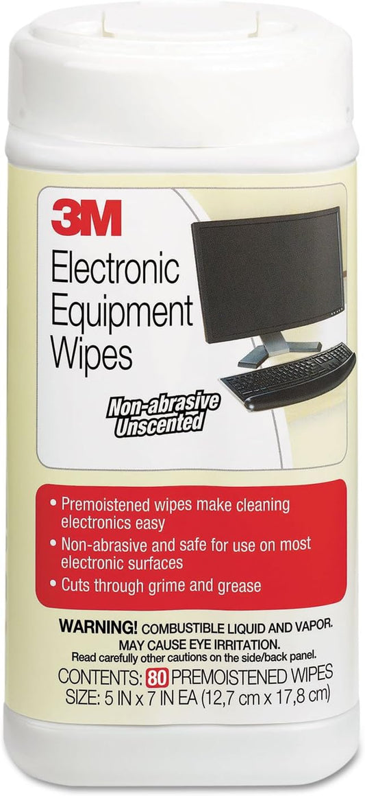 3M Antistatic Wipes, 80-Count Canister, Safe by 3MIndustrial