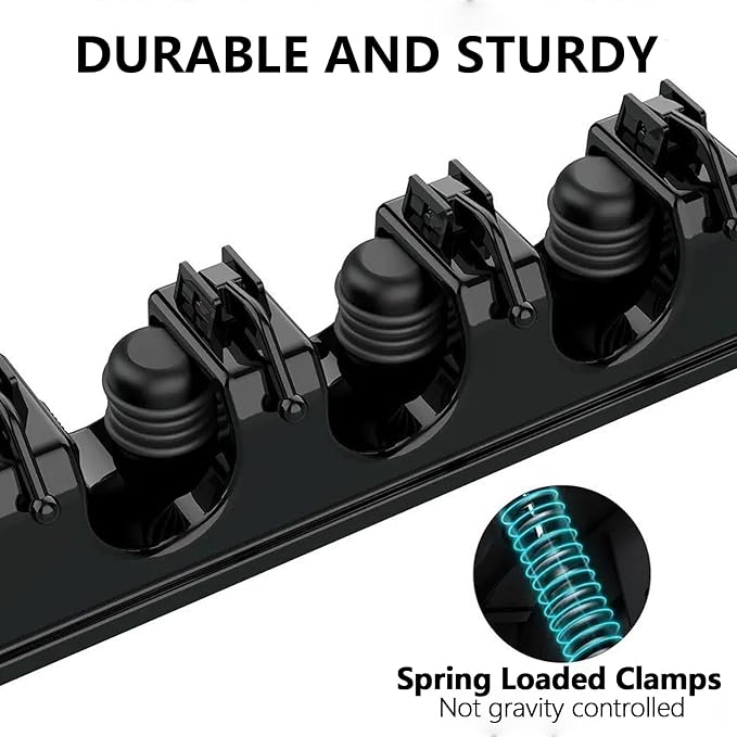 Wall Mount Broom and Mop Holder, Heavy Duty Long Handle Garden Tool Organizer - Image 6
