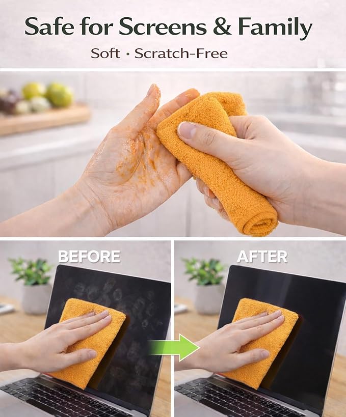 Microfiber Cleaning Cloth Roll–100 Pack, Tear Away Microfiber Towels, - Image 3