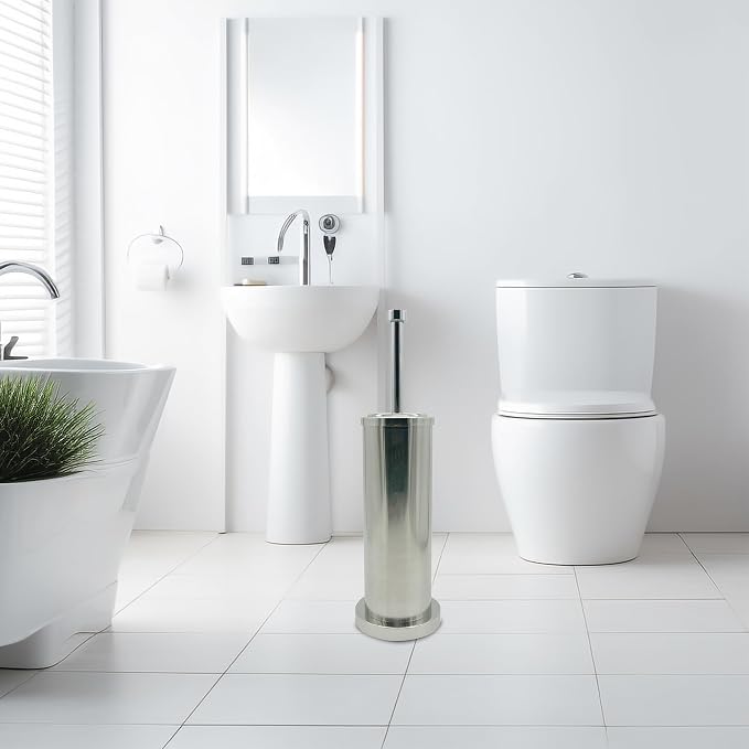 Silver Chrome Toilet Bowl Brush - Image 7