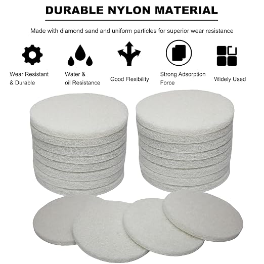 20 PCS 4 Inch 2000 Grit Hoop and Loop Scrubber Scouring Pads Drill Scuffing - Image 4