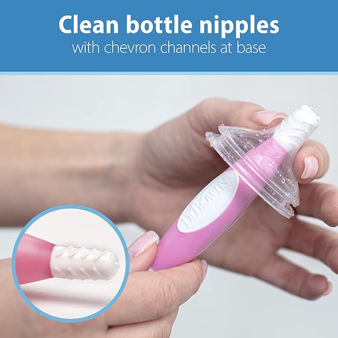 Dr. Brown's Reusable Sponge Baby Bottle Cleaning Brush - Image 3