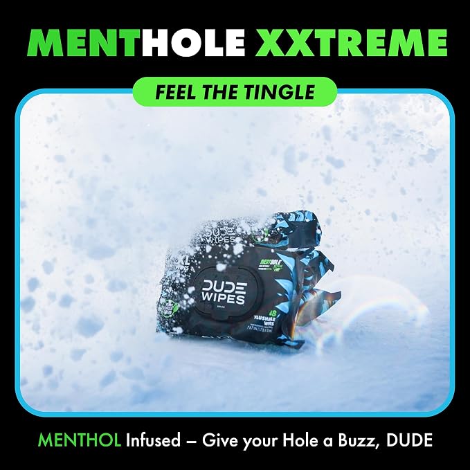 DUDE Wipes MentHOLE XXtreme Flushable Wipes - Image 2