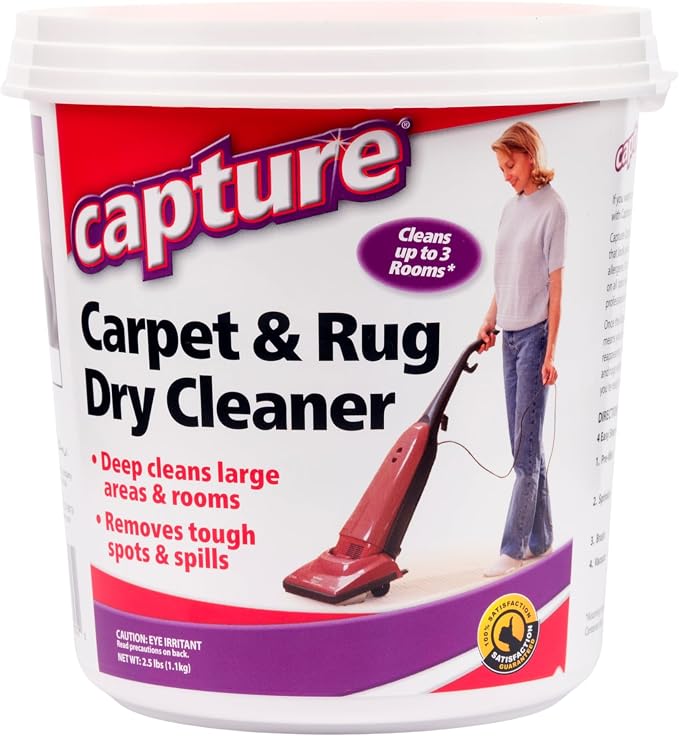 Capture Carpet & Rug Dry Cleaner w/Resealable lid by Capture
