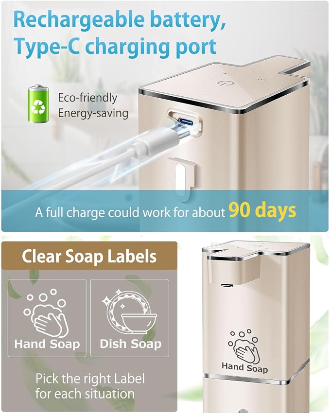 Automatic Liquid Soap Dispenser Touchless Soap Dispenser 380ml/12.8oz - Image 5