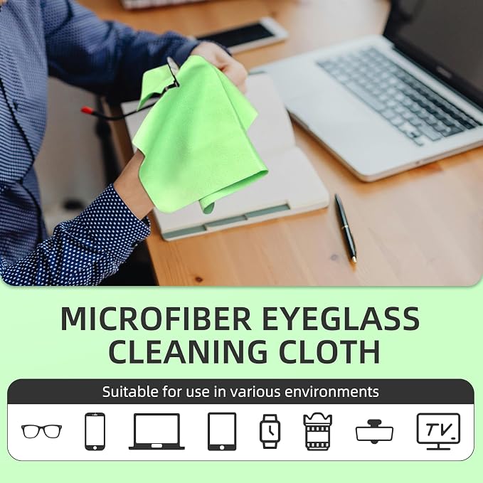 Suede Eyeglass Cloth 15.8 X 15.8 Inches Extra Large Cleaning Cloth Washable - Image 2