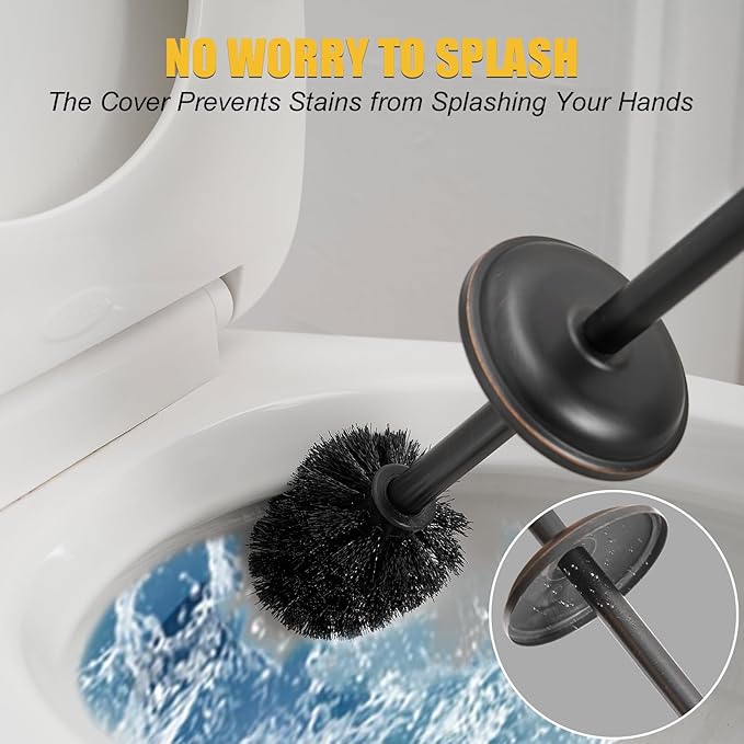 BESy Toilet Brush and Holder, Toilet Cleaner Bowl Set - Image 5