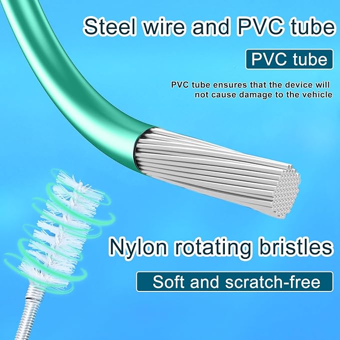 Car Sunroof Drain Cleaning Tool, Extra Long Flexible Wire Cleaner Unclogger - Image 4