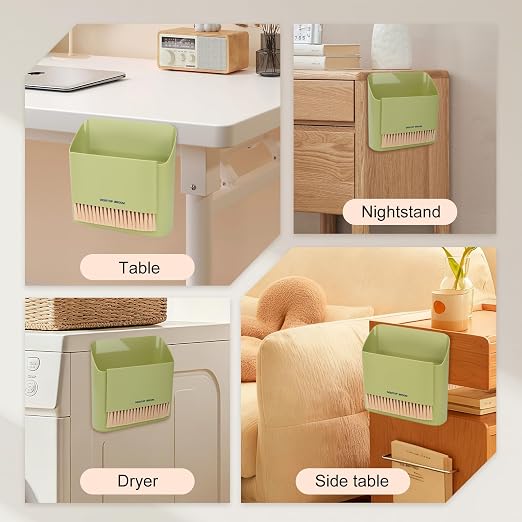 Mini Trash Can Broom Dustpan: Small Hanging Garbage Lint Bin - Image 4