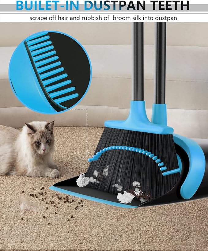 52" Long Handle Broom and Dustpan Set - Image 5