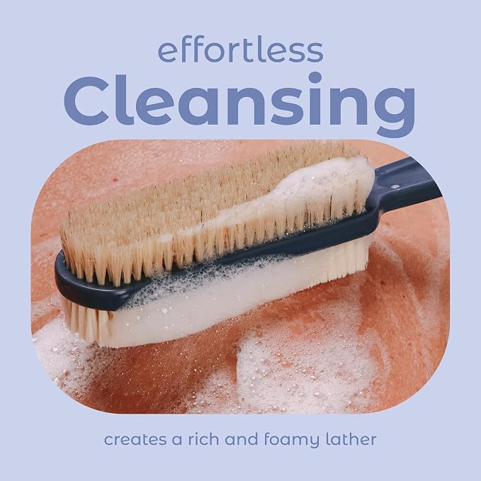 MainBasics Back Scrubber for Shower – Long Handle Dual-Sided Brush for Body - Image 4