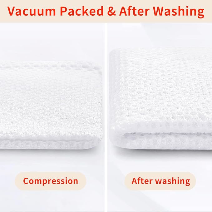 Homaxy 100% Cotton Waffle Weave Kitchen Dish Cloths, Quick Drying Dish Rags - Image 7