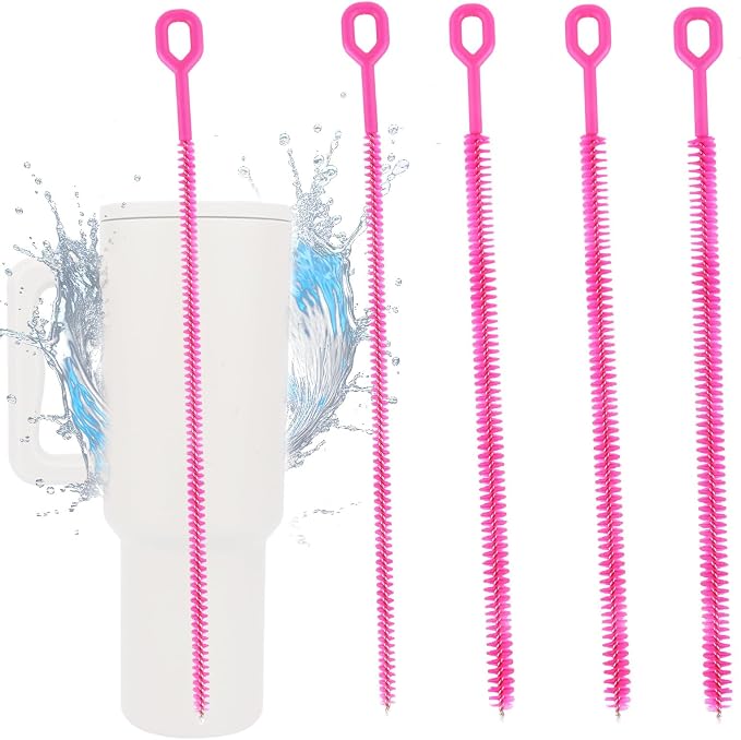 4pcs Straw Cleaner Brushes for Stanley, 12.6in Extra Long 3 Sizes Full Bristles - Image 3