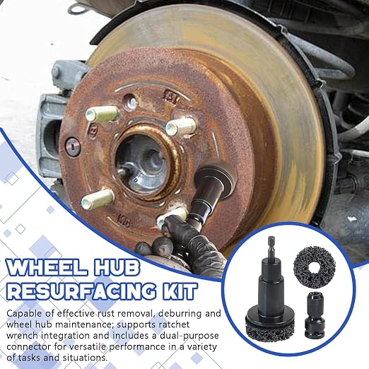 Inner Rim Cleaner & Wheel Hub Rust Removal Tool, Drill Attachment - Image 8