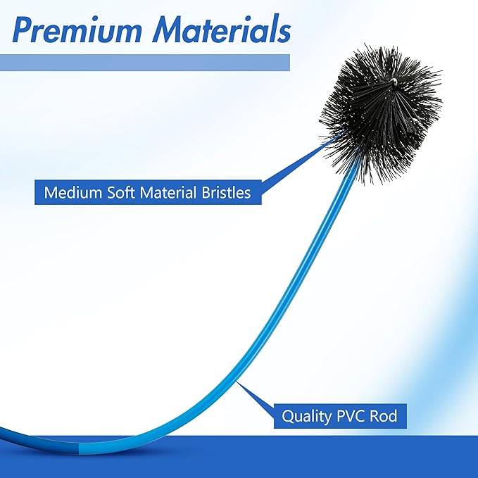 3 Pcs Condensate Trap Flexible Drain Brush, 16 Inch AC Drain Line Cleaning Brush - Image 3