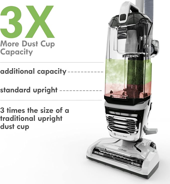 Kenmore DU4399 Featherlite Lift-Up Bagless Upright Vacuum 2-Motor Power Suction - Image 2
