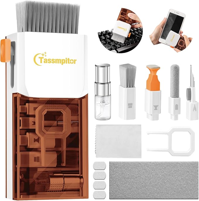 Laptop Screen Keyboard Cleaner Kit, All in 1 Electronics Cleaning Tool by Tassmpitor