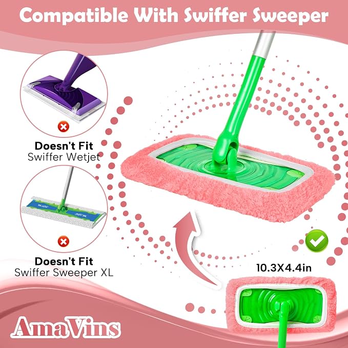 5 Pack Reusable Microfiber Mop Pads Compatible - Image 2
