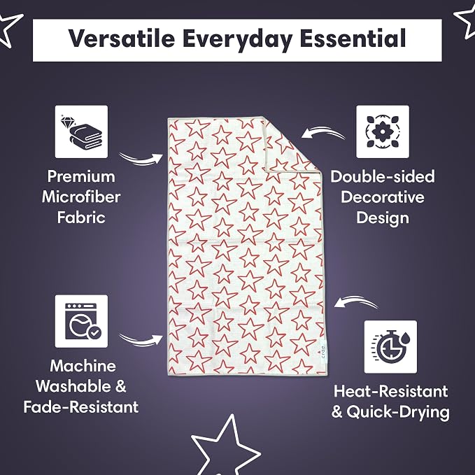 Microfiber Hand Towel & Washcloth Set of 2 - Image 4