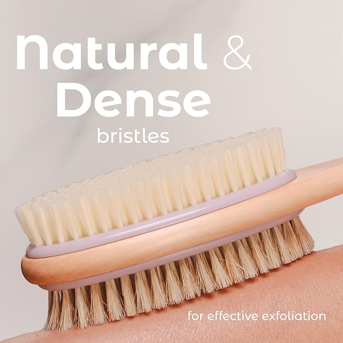 MainBasics Back Scrubber for Shower – Long Handle Dual-Sided Brush for Body - Image 3